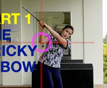 PART 1 Position of Right Arm in Backswing - Golf with Michele Low