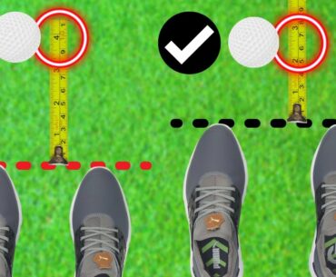 I'VE CHANGED HOW FAR I STAND FROM THE GOLF BALL AND THE DIFFERENCE IS HUGE!
