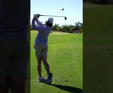 Beautiful Slow Mo Golf Swing + Perfect Divot!