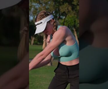 Golf shot grace Charis