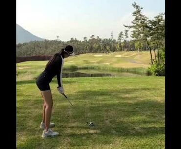 오늘도 이뻐요 프로님😍 #허은지프로💋 | GOLF VN
