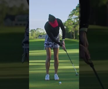 Fit golfer girl // Play Golf Myrtle Beach is giving away a golf tips #shorts #shortvideo #golf