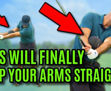 GOLF: This Drill Will Keep Your Arms Straight In The Golf Swing