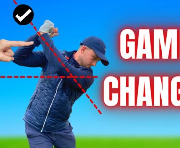 I'VE STARTED TO SEE PROS TILT THEIR SHOULDERS LIKE THIS IN THE GOLF SWING
