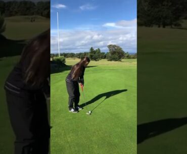 Golf swing slow motion woman | Juju swing Golf | Golf swing Basics #golf Shorts #golfswing Golf 2022