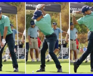 "Charlie Woods" (Son of Tiger Woods) Perfect Driver Swing & Slow Motions