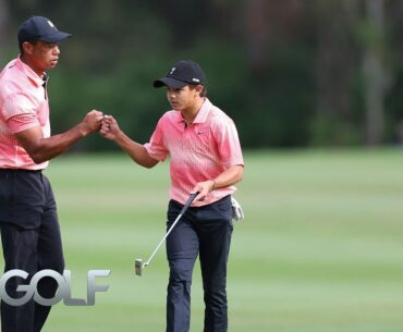 Tiger, Charlie Woods push each other at PNC Championship | Golf Channel