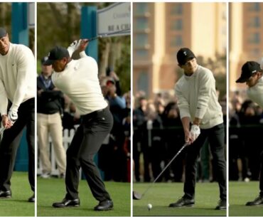 On the Tee Tiger Woods and Charlie Woods at PNC Championship 2022