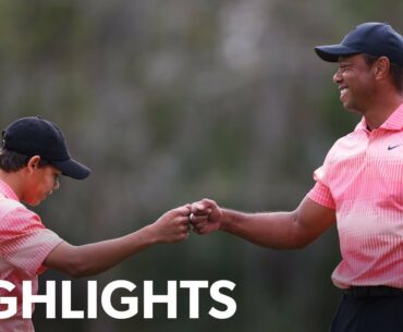 Tiger and Charlie Woods shoot 13-under 59 | Round 1 | PNC Championship | 2022