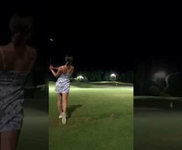Night golf at BMW ProAm Charity Event😍 #shorts