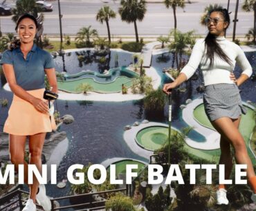 MINI GOLF BATTLE with @Tisha Alyn - Shee Golfs!