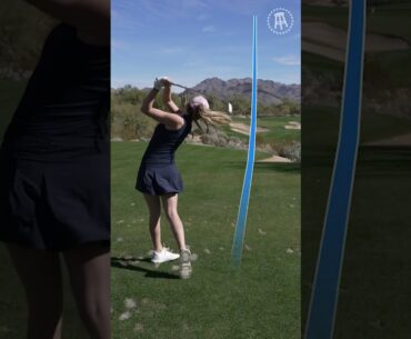 Girl Challenges Guys On The Golf Course