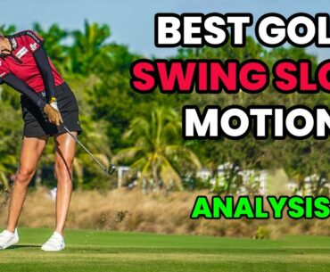 NELLY KORDA SWING ANALYSIS - BEST GOLF SWING SLOW MOTION -  GOLF ANALYSIS - GOLF IRON DRIVER