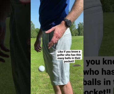Why carry so many golf balls?! #shorts #golf