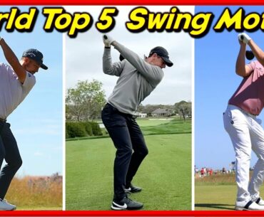 Various Swing & Slow Motions of PGA Top 5 2022