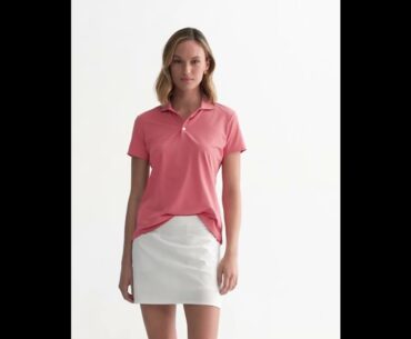 RLX Ralph Lauren Women's Tour Performance Golf Shirt - Desert Rose