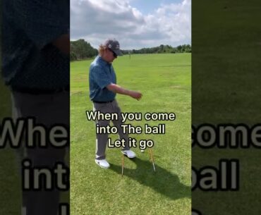 Feel your right hand grip throughout your golf swing.