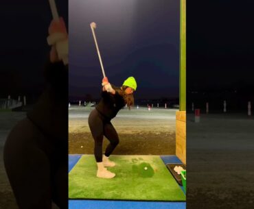 Who else likes nighttime range sessions?! | GOLFSHORT  #shorts