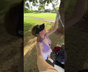 POV get ready to putt with me