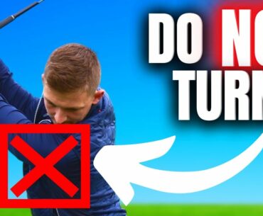 Do NOT TURN your SHOULDERS in the golf swing! Golf Swing MISTAKE