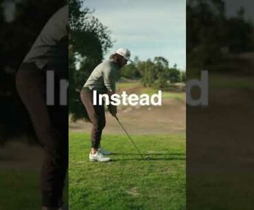 The Golf Swing Isn’t A Straight Back And Straight Down Feel!