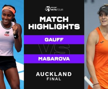 Coco Gauff vs. Rebeka Masarova | 2023 Auckland Final | WTA Match Highlights