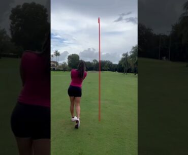 Golf Girl, why are the second shots always so much better #girl #golf #golfbaby