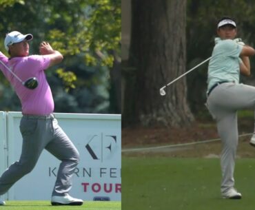 Carl Yuan has one of the most unique swings/range sessions in pro golf