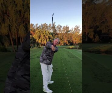 Free Golf Lesson under 1 minute! Swing in an arc around a stable spine