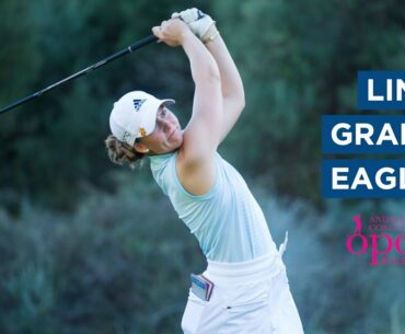 Linn Grant's UNBELIEVABLE shot to set up eagle on the 17th