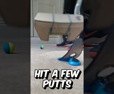 TIGER WOODS SECRET PUTTING TIP! Hit the centre of the putter every time! #golftips #golflesson #golf