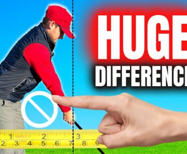 I'VE CHANGED HOW FAR I STAND FROM THE GOLF BALL AND THE DIFFERENCE IS HUGE!