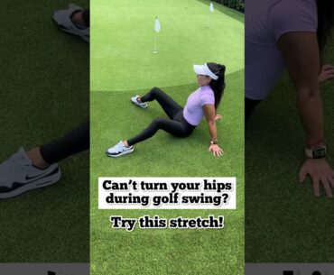 Do this stretch to get your hips turning during the #GolfSwing! #shorts #golfshorts