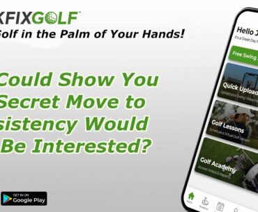 If I could show you consistent golf swing drills, would you be interested?