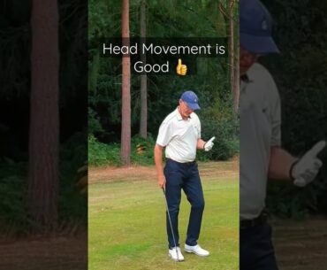 Don't keep your head still during a golf swing