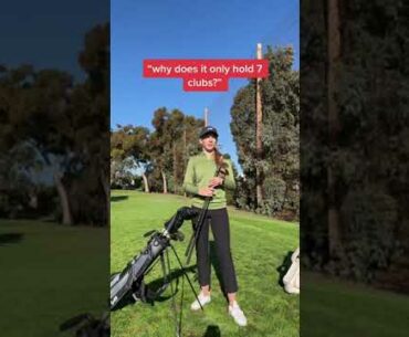 Why does this golf bag only hold 7 clubs??