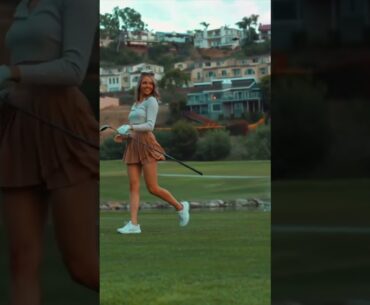 Summer, Evening Golf Rounds #golf #golfswing #golfgirl #golfgirls #replaye #skirt #skirts #sports