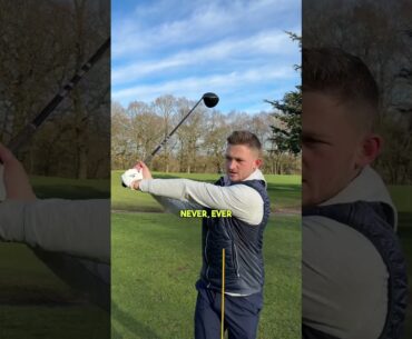KEEP YOUR HEAD BACK for longer & straighter drives #golftips #shorts #golf #golfcoach #golfshorts