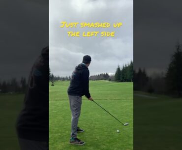 Beautiful tee shot at Campbell River Golf Club #golfswing #golf #amazingshot #golfcourse #fyp #short