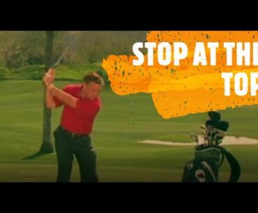 How to slow down during your golf swing.