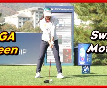 LPGA Top "Atthaya Thitikul" Fantastic Lower Body Swing & Slow MotionsㅣDriver Wood Iron