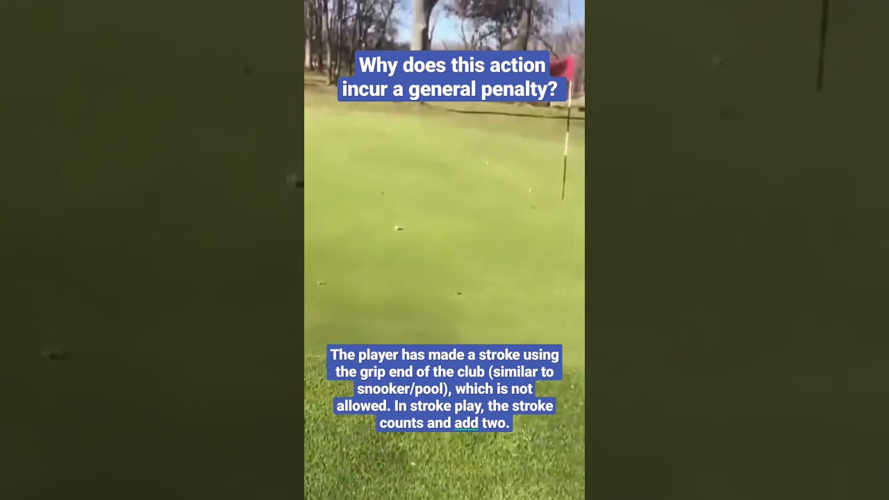 Hitting With The Grip End Golf Rules Explained FOGOLF FOLLOW GOLF