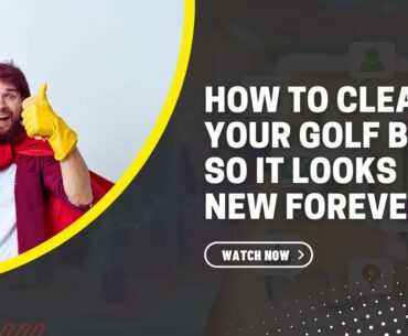 How to keep your vessel golf bag or any golf bag looking brand new. Takes three minutes!