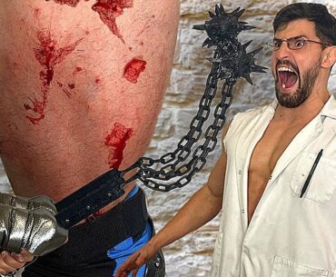 Puncturing Holes in my Body with SPIKED FLAILS so Nobody else has to *MY SCARIEST EXPERIMENT EVER*