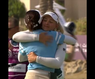 Lydia Ko's winning putt at the 2023 Aramco Saudi Ladies International
