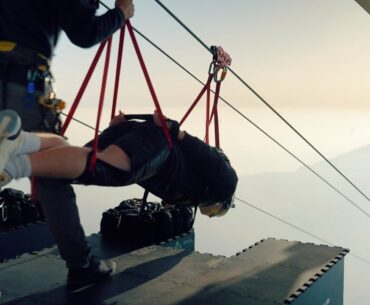 Golfers Take on the World’s Longest Zipline!