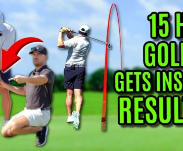 Small Changes To Golf Swing Bring INSANE Results -- Live Golf Lesson