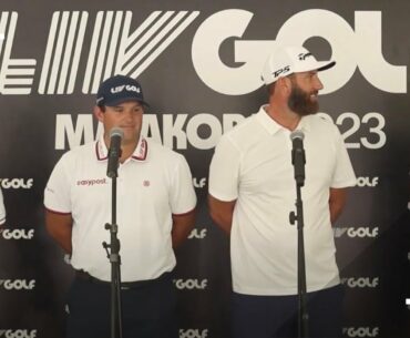 Dustin Johnson, Patrick Reed, Pat Perez, and Peter Uihlein TALK about 4 Aces and the new LIV Golf 20