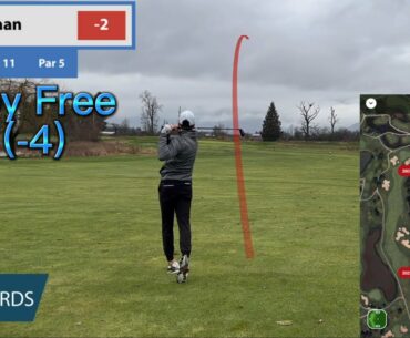 18 Hole Golf Course Vlog  with a Pro Golfer | Bogey Free 68 at Meadow Gardens!