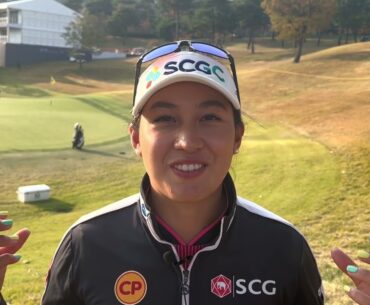 Atthaya Thitikul Saturday LEADER Flash Interview 2022 BMW Ladies Championship · LPGA · Round 3